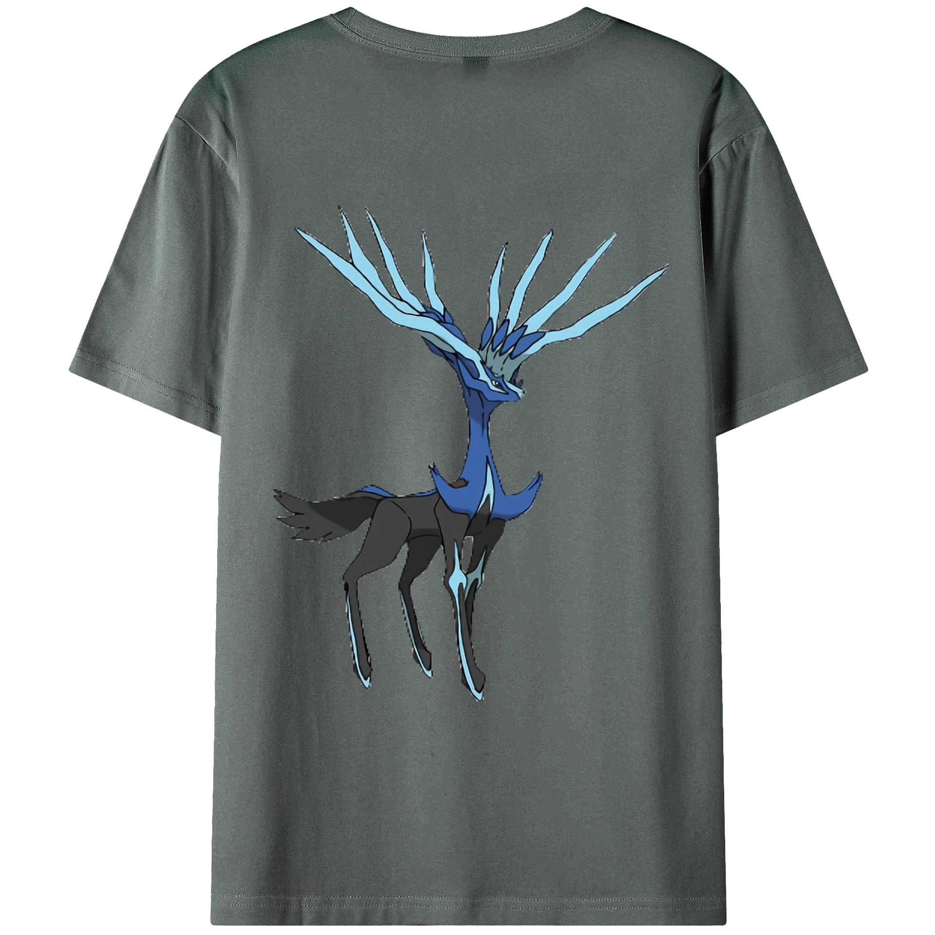 （画像用） ポケットモンスター Pokémon 綿100％ メンズ半袖Tシャツ（バックプリント） 通気性